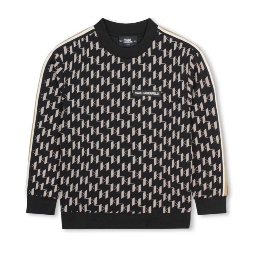 KARL LAGERFELD Kids Monogram Print Sweatshirt